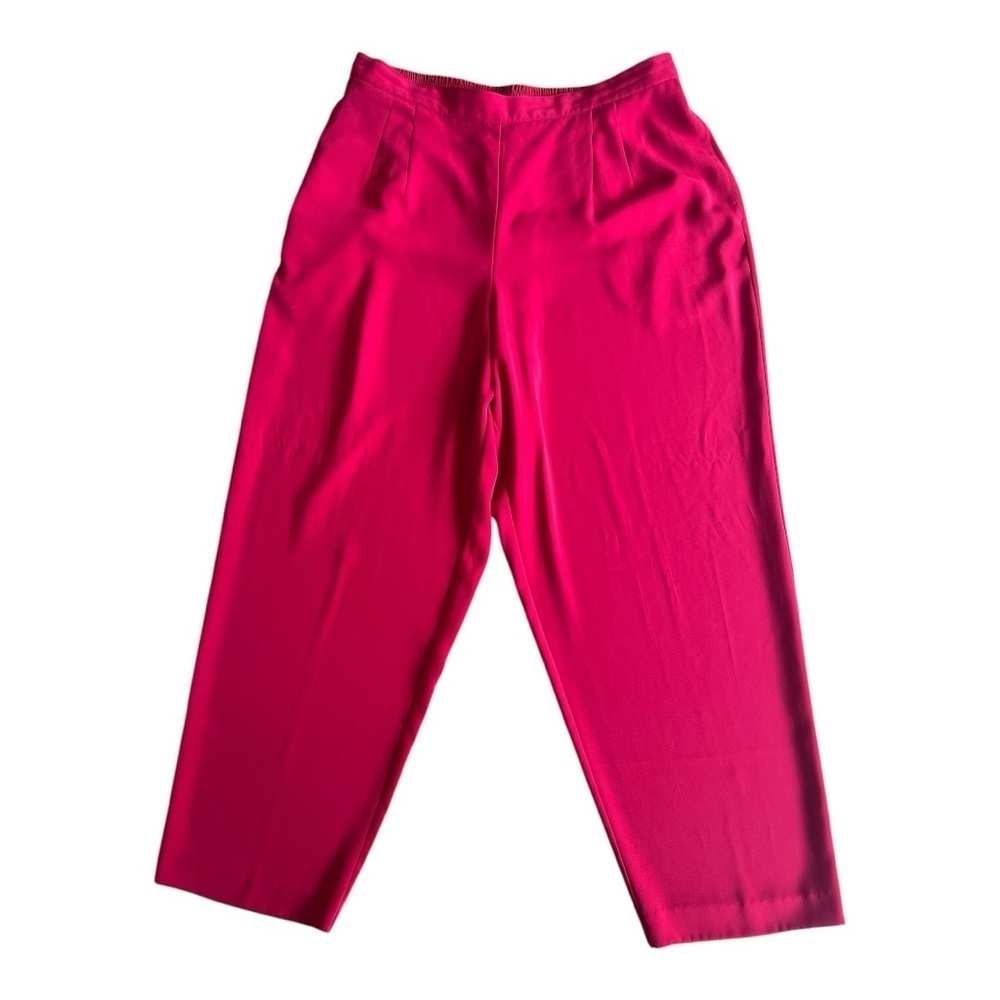 Maggie McNauchton Red Wide Leg Dress Pants Size 2X Women